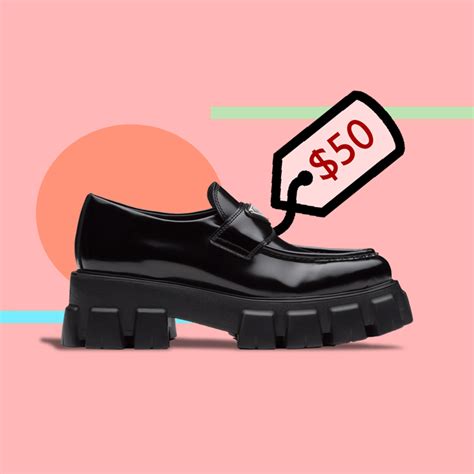 prada slides dupe|prada monolith loafers.